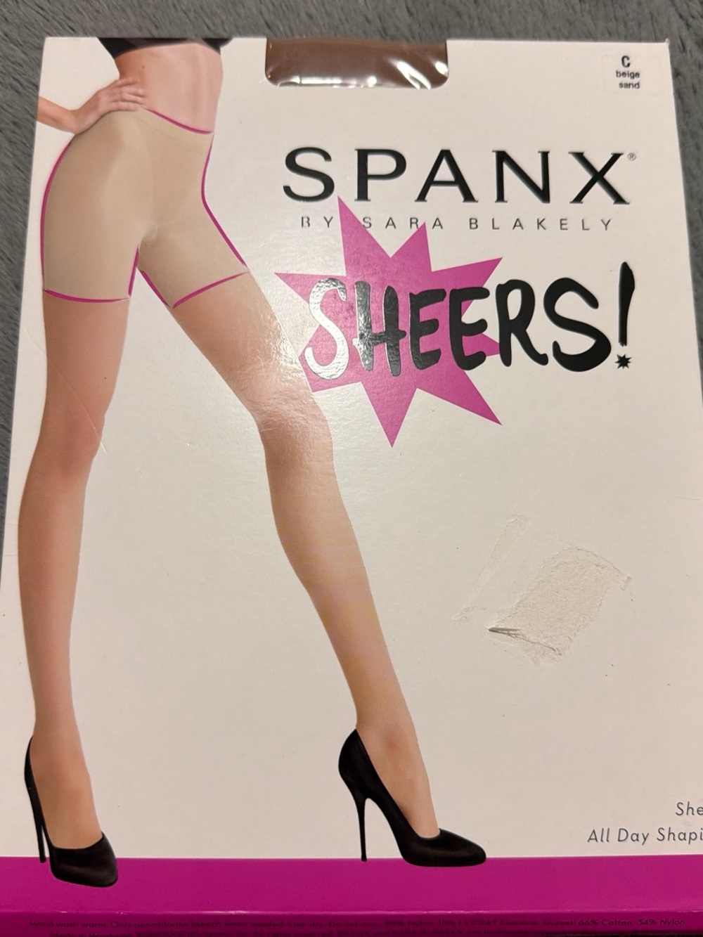 SPANX Beige/Sand Sheer Shaping Hosiery